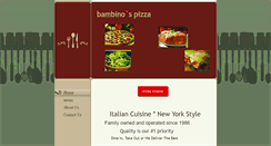 Desktop Screenshot of labambinospizza.com