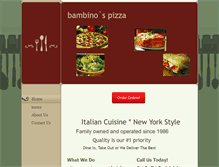 Tablet Screenshot of labambinospizza.com